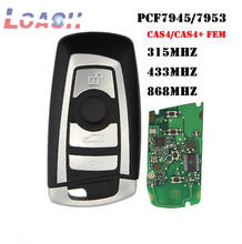 4 Buttons Smart Remote Car Key Fob for BMW 5 Series 7 Series F CAS4  Uncut Blade 315MHz 433MHz 868MHz 2024 - buy cheap