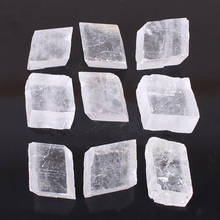 Белый оптический кальцит сырье исландский шпат натуральный кварцевый кристалл камни и минералы целебные камни декор 1 шт 2024 - купить недорого