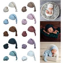 Conjunto de Manta receptora para bebés y gorros para recién nacidos, 2 unidades, turbante envolvente para dormir, accesorios de fotografía 2024 - compra barato