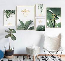 Pintura en lienzo de plantas para decoración del hogar, carteles e impresiones sin marco para pared de Interior, Loft, Ro 2024 - compra barato