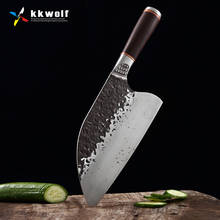 XITUO кухонный нож шеф-повара, китайский ручной Кованый мясорезчик, антипригарный профессиональный нож для мясника, овощей, ручка из черного дерева 2024 - купить недорого