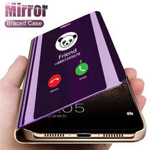 Smart Mirror Flip Case For Samsung Galaxy A51 A21s A71 A50 A31 A70 S9 S8 S20 FE S21 Ultra Note 20 10 9 8 S10 Plus A20e Cover 2024 - buy cheap