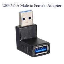 USB 3,0 адаптер «Папа-мама» расширение 90 градусов правый угол адаптер вилка с женскими конечными точками вверх XJ66 2024 - купить недорого
