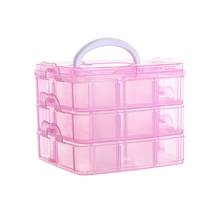 Transparent Portable Large Jewelry Organizer Removable Grids Jewelry Storage Rings Necklaces Box Container Case Display 2024 - buy cheap