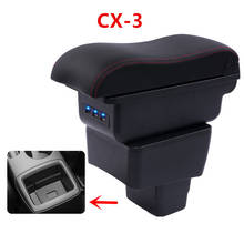 For Mazda CX-3 CX 3 CX3 armrest box USB Charging interface heighten central Store content cup holder ashtray accessories 2024 - buy cheap