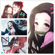 Demon Slayer: Kimetsu no Yaiba Tomioka Kamado Nezuko Anime Poster Kochou Shinobu Posters Room Art Wall Stickers Painting 2024 - buy cheap