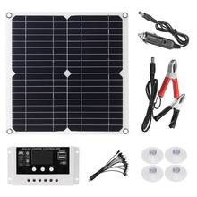 20W Portable Solar Panel Kit with 10A LCD Display Solar Charge Controller Off Grid Monocrystalline Module 2024 - buy cheap