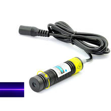 Focusable 405nm 200mw Violet Blue Lights Laser Diode Module w Adjustable Line Head 16*68mm  NO Adapter 2024 - buy cheap