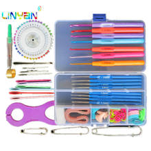 15 pieces Sewing needles Knitting kit Colored metal plastic handle crochet Multi-color Aluminum Crochet hook sewing machines  t3 2024 - buy cheap