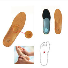 Premium Leather Orthotic Flat Foot Shoe Insoles High Arch Support Orthopedic Pad for Correction OX Leg Health foot Care 2024 - buy cheap