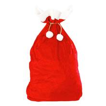Рождество Санта Клаус шнурок мешок с милой Санта Клаус Снеговик Мягкий мешок для конфет Рождество Рождественский праздник подарок на Новый год 2024 - купить недорого