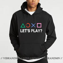 Hoodies Men Trendy Video Game PS Control Button Hooded Sweatshirt Play-station Let's Play Winter Autumn PS Gamer fans Sweatshirt 2024 - buy cheap