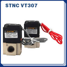 3-сторонний пневматический высокочастотный электромагнитный клапан SNTC с резьбой 1/4, переменный ток 220 В/12 В, постоянный ток VT307, проводной свинцовый Тип 2024 - купить недорого