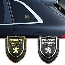 Insignia de emblema de ventana de coche, accesorios para Peugeot 308, 408, 3008, 2008, 4008, 5008, 508, 205, 206, 208, 103, 106, 307, 406, 407, 107, 207 2024 - compra barato