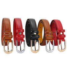 2019 New Candy Color Metal Buckle Thin Casual Belt For Women , Leather Belt Female Straps Waistband For Apparel Accessories 2024 - buy cheap