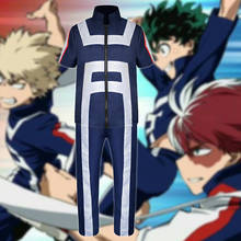 Anime My Hero Academia Cosplay Costume Todoroki Shouto  Sportswear Tops+Pants Men Women School Uniform 2024 - buy cheap