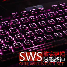 1 set high-end backlit keycap for god of war mechanical keyboard Tunxing coating key cap for Corsair K70 K95 Platinum K68 2024 - buy cheap