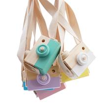 Симпатичные подвесные игрушки в скандинавском стиле с деревянной камерой, детская игрушка, подарок, 10*8*5,5 см, декор комнаты, предметы мебели, деревянные игрушки для детей 2024 - купить недорого