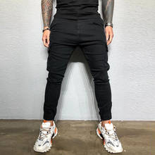 Men's Cargo Pants Casual Skinny Pants  Zipper Pocket Joggers Long Trousers ​2021 Homme Full Length Sportswear Pants Sweatpants 2024 - buy cheap