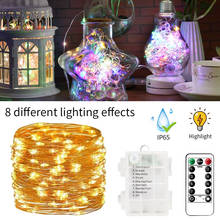 Battery LED String Light 10M 5M Waterproof Copper Wire Outdoor Lighting Strings Fairy Lights For Christmas Wedding Decoration 2024 - buy cheap