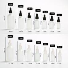 300pcs 5-100ml Drop Frosted Bottle Glass Aromatherapy Liquid Dropper essential basic massage oil Pipette Refillable Bottles 2024 - buy cheap