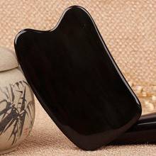 Guasha-masajeador de acupuntura Gua Sha, placa de masaje de raspado Natural de cuernos de buey, placa de masaje para espalda, cara, cuerpo, masaje de belleza adelgazante 2024 - compra barato