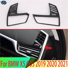 Cubierta cromada para salida de ventilación de coche, embellecedor para salpicadero, marco de bisel, moldura, decoración de estilo, para BMW X5 G05 2019 2020 ABS 2024 - compra barato