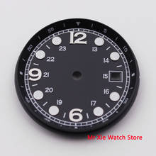 33MM BLIGER Sterile Dial Date Window Luminous Marks Fit for ETA 2824 2836 MIYOTA 8215 821A Movement Watch Dial 2024 - buy cheap