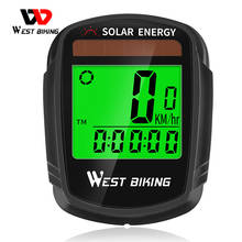 WEST BIKING Solar Bike Computer Wireless Stopwatch Cycling Bike Speedometer Odometer Temperature MTB Bicycle Computer 2024 - buy cheap