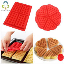DIY Waffle Mold Maker Pan Microwave Baking Cookie Cake Muffin Silicone Bakeware Cooking Tools Kitchen Accessories Supplies ZXH 2024 - buy cheap