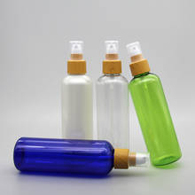 200ML 30 piezas botella de plástico transparente con grano de madera de la bomba de la loción vacía cosméticos Toner esencia botellas de embalaje 2024 - compra barato
