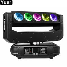 New 5x20W RGBW 4IN1 LED Beam Stage Moving Head Light CMY Color Mixing DMX512 DJ Disco Light Wedding Club Party Music Lights 2024 - buy cheap