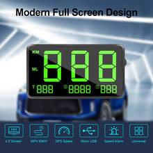 Universal Digital Car HUD Head Up Display GPS Speedometer with Over Speed Alarm KM/h MPH  for All Vehicle Bicycle Motorcycle 2024 - buy cheap