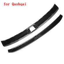 high quality Stainless Steel Rear Bumper Protector Sill Trunk Tread Plate Trim For Nissan Qashqai J11 2016-2018 black 2024 - buy cheap