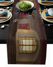 Medieval Castle Building Table Runner Kitchen Decor Tablecloth Placemat Hotel Home Wedding Decor Table Runners 2024 - buy cheap
