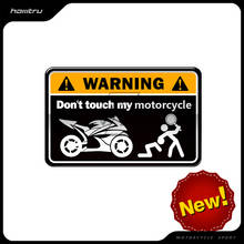 3D Warning Sticker Don't Touch My Motorbike Tank Decals Case for Kawasaki Yamaha Honda Suzuki  Ducati BMW Benelli Aprilia 2024 - buy cheap