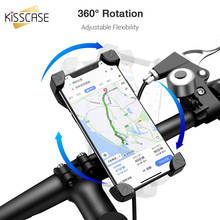 KISSCASE Bicycle Phone Holder Motorcycle Handlebar Cell Phone Mount Strolle Bike Phone Holder Stand for Samsung S10 S9 S8 iPhone 2024 - buy cheap