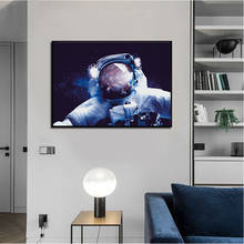 Astronaut Space Canvas Painting Earth Moon Planet Wall Art Poster HD Printed Pictures Modern Living Room Home Decoration 2024 - buy cheap