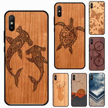 Wolf Bike Butterfly Wood For Xiaomi Redmi Note 11 Pro Note 10 Pro 8 9 Pro 10S 11S Cover For Redmi 9T 9A 9C 10 Case 2024 - buy cheap