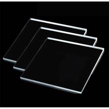 50pcs 1/8" Thick Clear Acrylic Square Blanks Plexiglass Custom Shapes Craft Perspex Panel Lucite Sheet 2024 - buy cheap