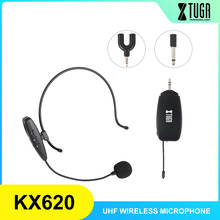 XTUGA UHF Wireless Headset Microphone  System,  Rechargeable Transmitter & Receiver, plug and play Headset and Handheld 2 in 1, 2024 - buy cheap