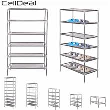 CellDeal 2/4/6/8/10 Tiers Non-Woven Fabric Dustproof Shoe Rack Storage Organizer Cover Cabinet Shelf Cabinet 6/12/18/24/30 Pairs 2024 - купить недорого