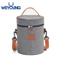 Solid Color Waterproof Nylon Portable Zipper Lunch Bags Women Student Lunch Box Thermo Bag Office School Picnic Cooler Bag Bolso 2024 - buy cheap