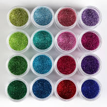 16Pcs Shiny Nail Glitter Sequin Powder For Nail Design Sparkly Colorful Chrome Pigment Dust Polish Manicure Nail Art Accessories 2024 - buy cheap