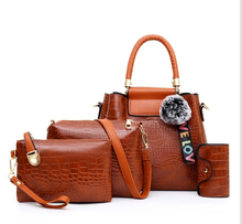 VIP Fashion PU Leather Women Handbag Set Brand 4 Pcs Women Messenger Bags Lady Shoulder Crossbody Bags 2020 2024 - buy cheap