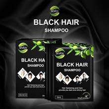 Shampoo preto agente de coloração de cabelo, shampoo preto de coloração para pintar cabelo, 10pçs, pressão preta, presilha b7 2024 - compre barato