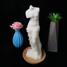 Molde de silicone para estátua humana ts0188, molde para sabão artesanal, para braços quebrados 2024 - compre barato