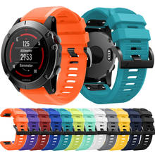 Silicone watchband For Garmin Fenix 5X 5X Plus smart Wristband 26mm straps bracelet Adjustable band For Garmin Fenix 6X 6X Pro 2024 - buy cheap