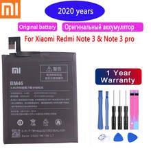 2020 лет оригинальный BM46 запасная батарея 4050mAh для Xiaomi Redmi Note 3 Note3 Pro Note3 Redrice Аутентичные батареи для телефона 2024 - купить недорого
