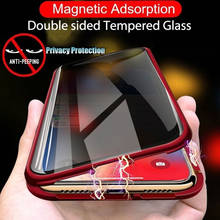 Двухсторонний Магнитный защитный чехол для Samsung Galaxy S10 Note 10 Plus A70 A50 S10e S8 адсорбционный бампер 2024 - купить недорого